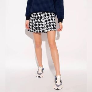 NWT ADIDAS X IVY PARK Black & Grey Denim MONOGRAM Jean SKIRT 🖤🩶🖤